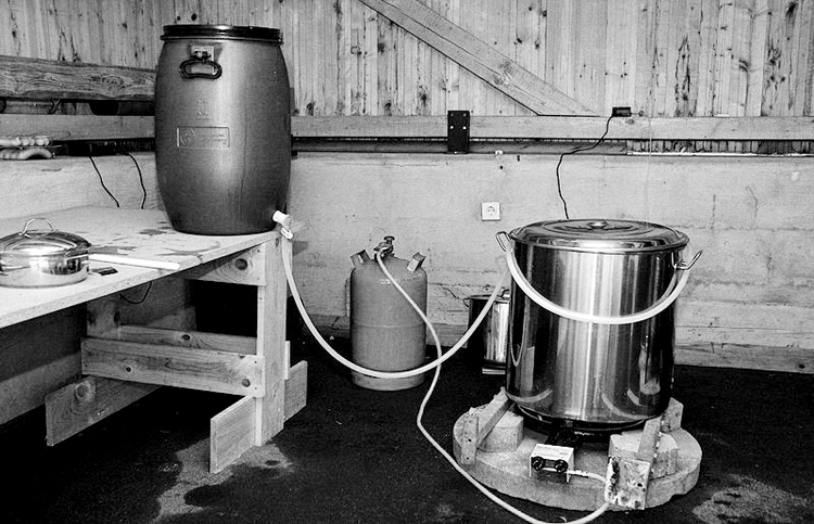 Magnus Equipo para hacer cerveza casera. Foto: Magnus Gertkemper.